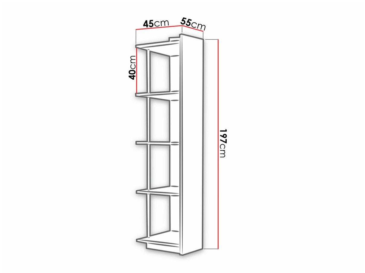 Polcos sarokszekrény RAJ (Paradise PD1)