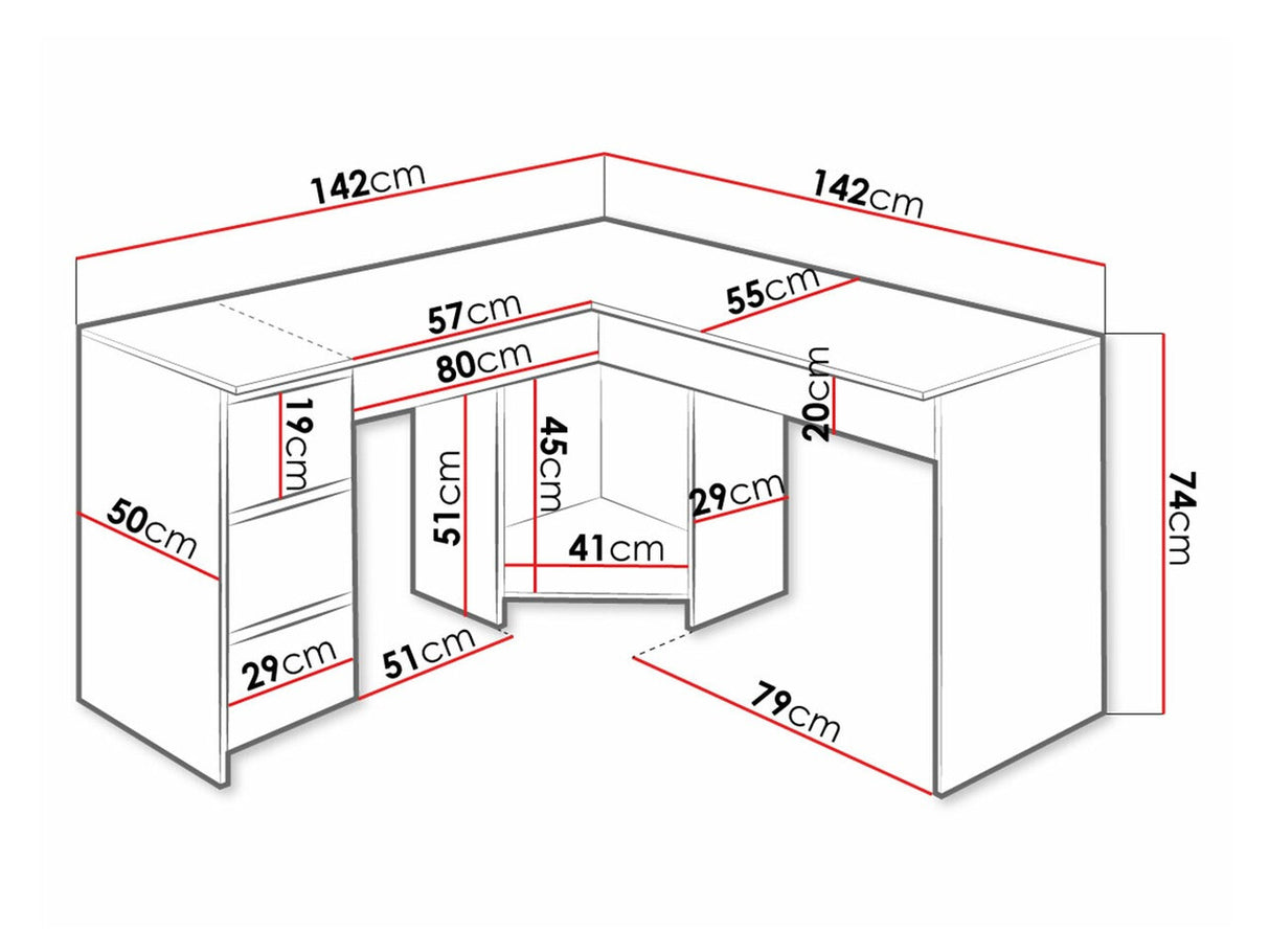 Sarok íróasztal Fotyn ( Onemsi )