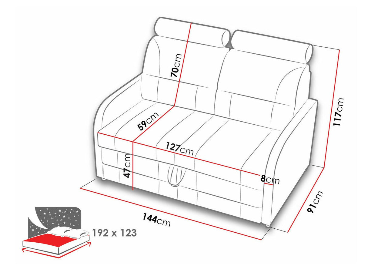 Kanapéágy WIBARO (Pumpa)