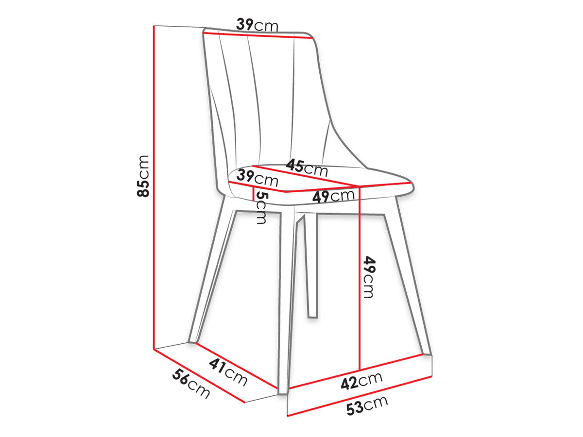 Szék S97 (ST97), Szín: Barna + Magic Velvet 2217