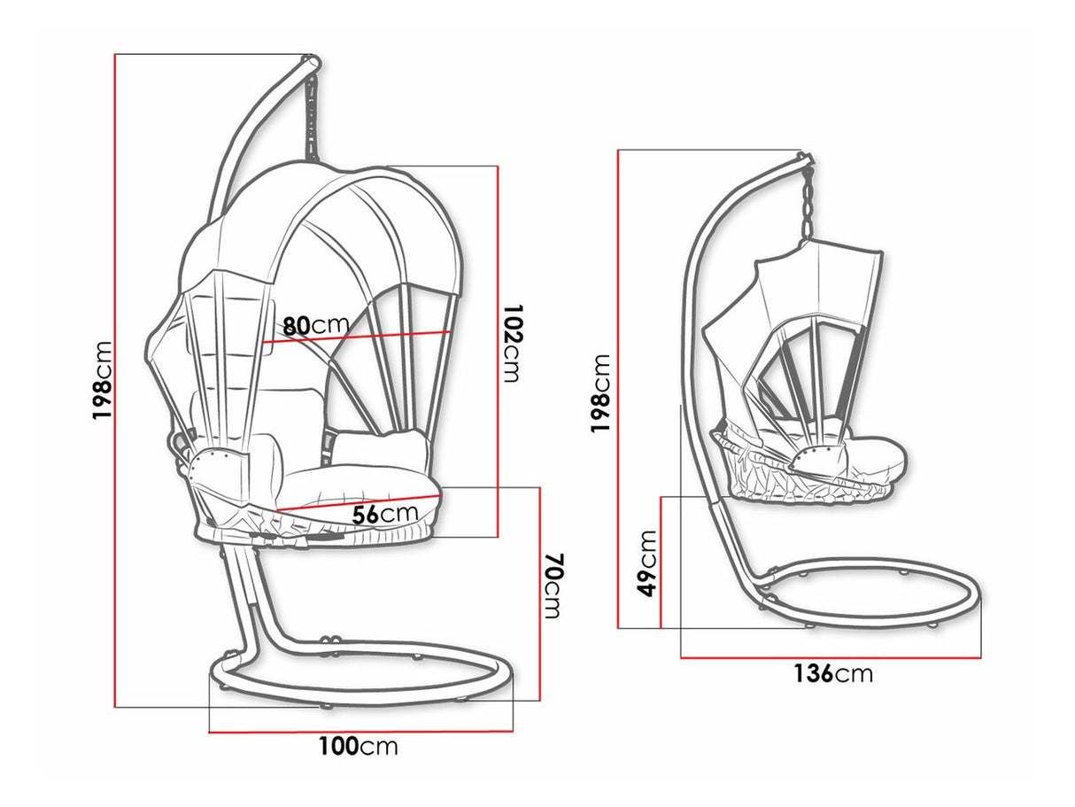 Függőszék WALERIS MUZ-318 (Kigaru)