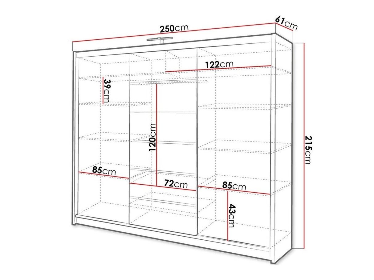 Gardróbszekrény MALIBU (Kalifornia)