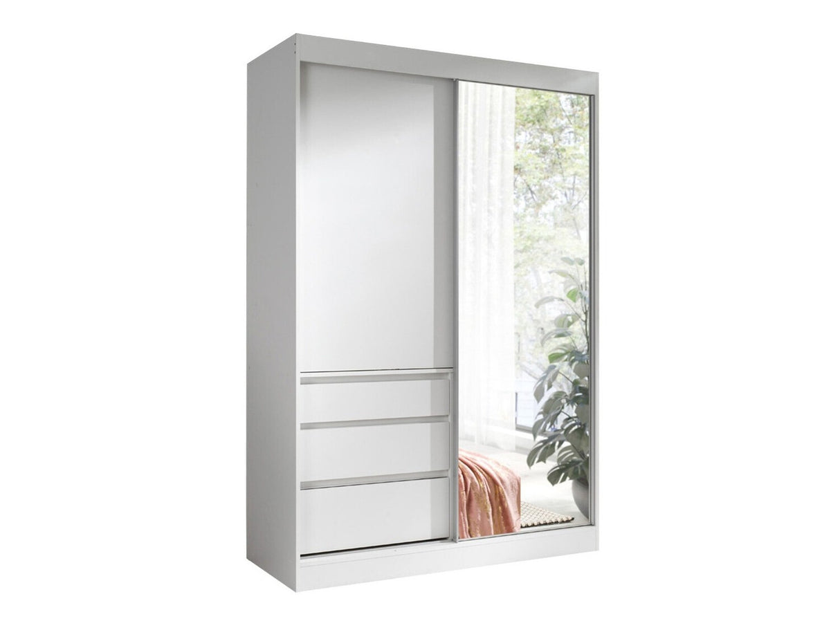 Gardróbszekrény Haiti (Etotti) 140, Szín: Fehér