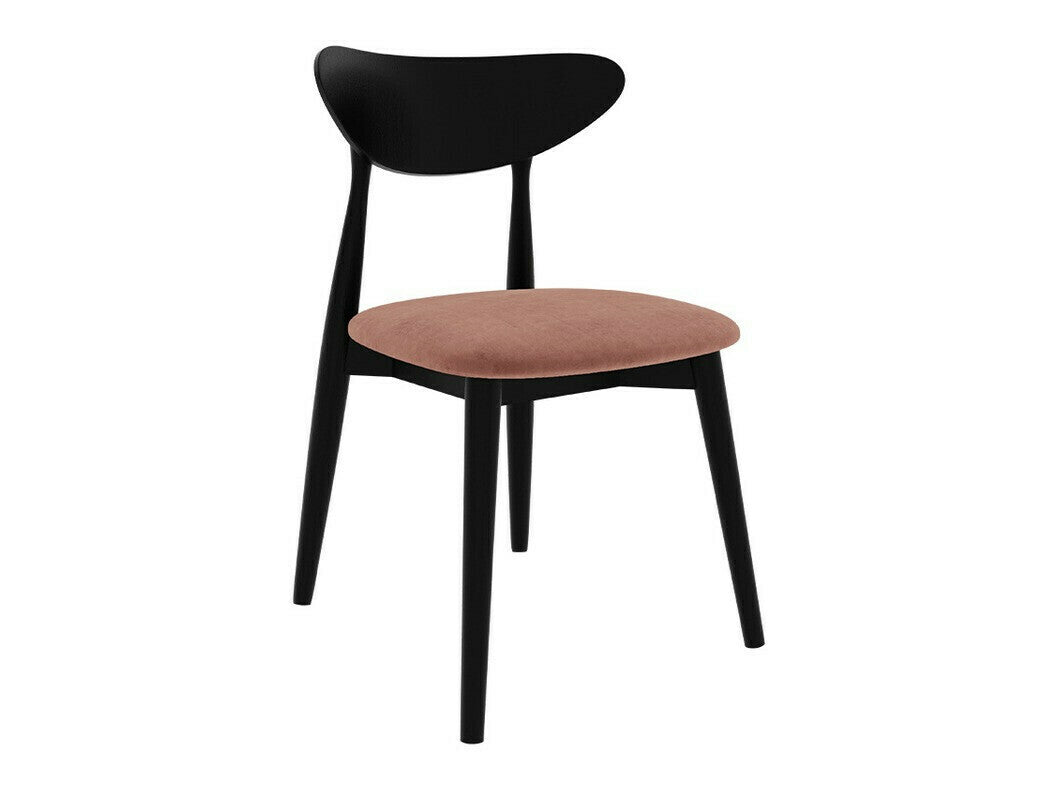 Étkezőgarnitúra Zestaw 01 4xS80 + INES FI 120, Asztal színe: Barna, Szék színe: Magic Velvet 2258 + Fekete