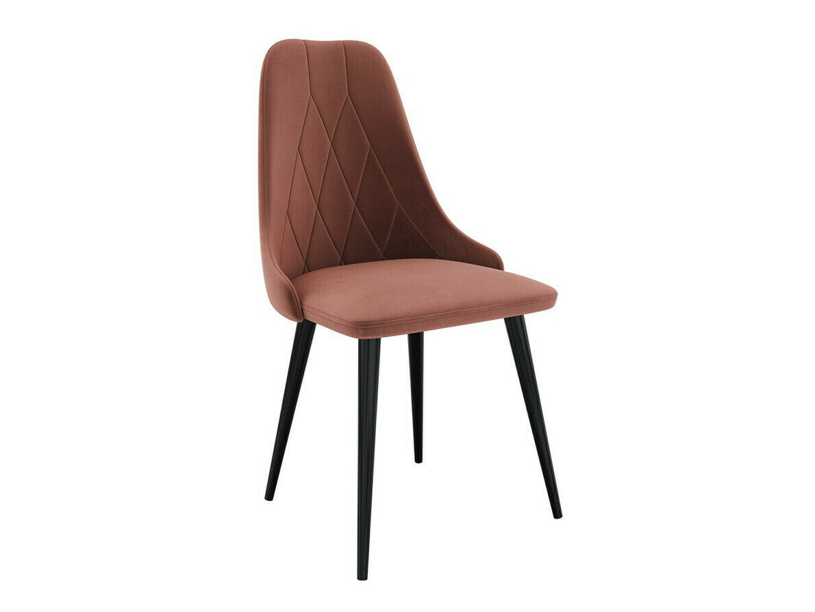 Étkezőgarnitúra Zestaw 02 6xS91 + INES 140x80, Szék színe: Fekete + Magic Velvet 2258, Szín: Barna