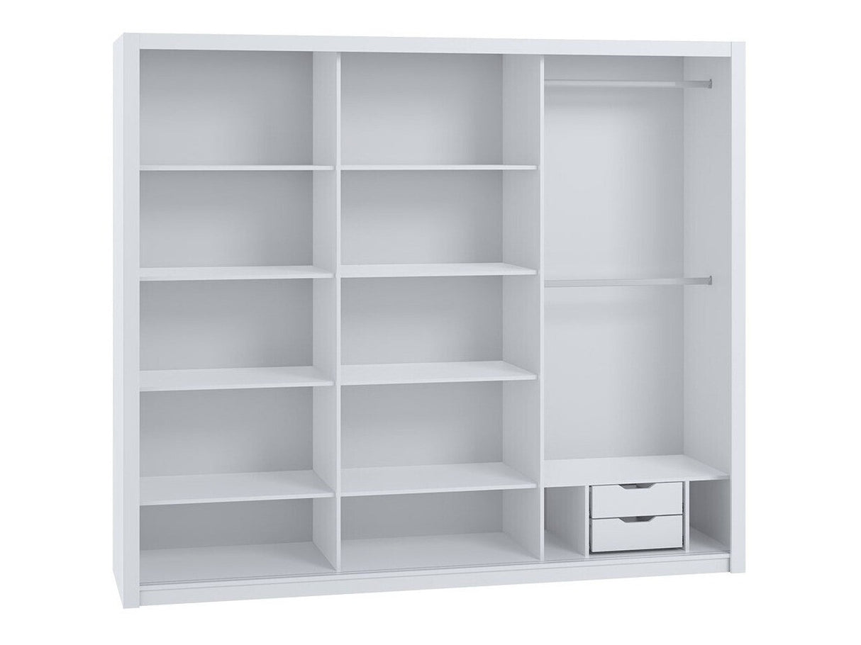 Gardróbszekrény Bonem SZ250 ( Kler KE12), Szín: Fehér