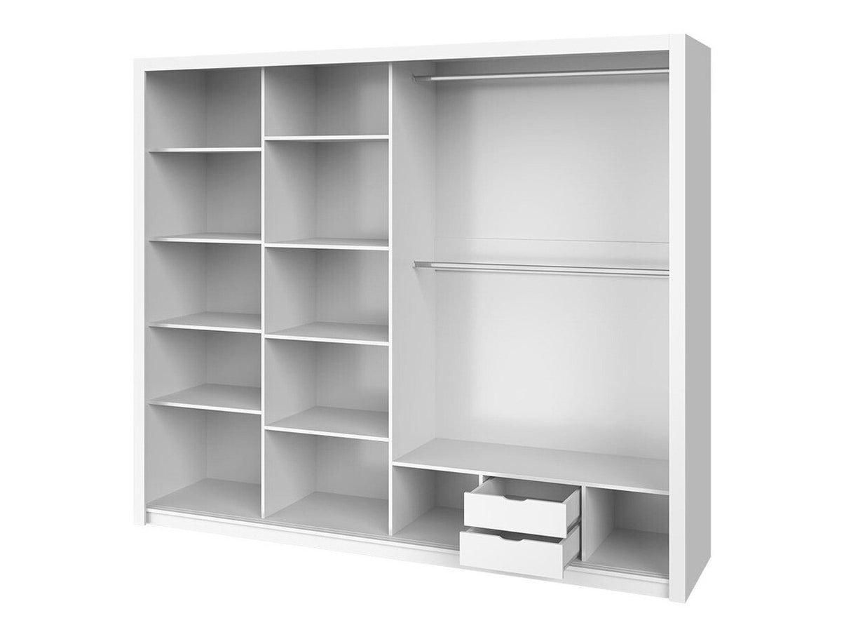 Gardróbszekrény Bonem SZ250 ( Kler KE12), Szín: Fehér