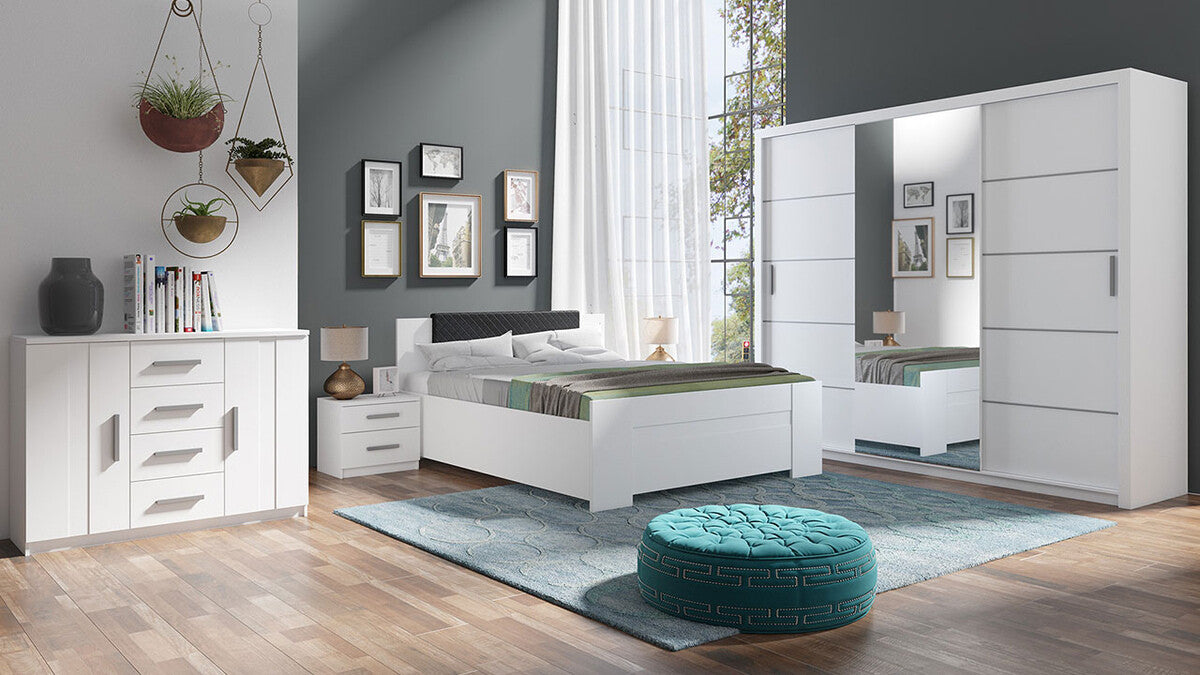 Gardróbszekrény Bonem SZ250 ( Kler KE12), Szín: Fehér