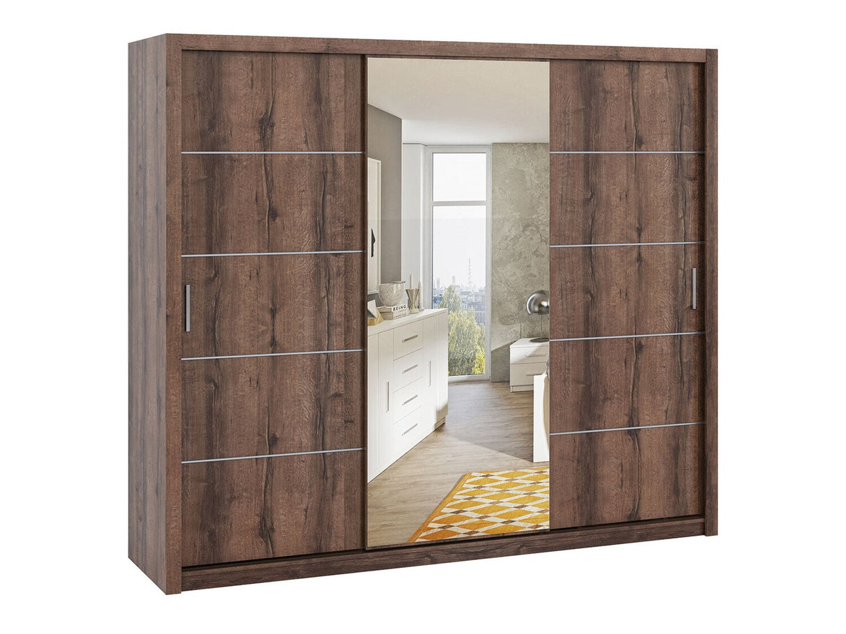 Gardróbszekrény Bonem SZ250 ( Kler KE12), Szín: Monastery tölgy