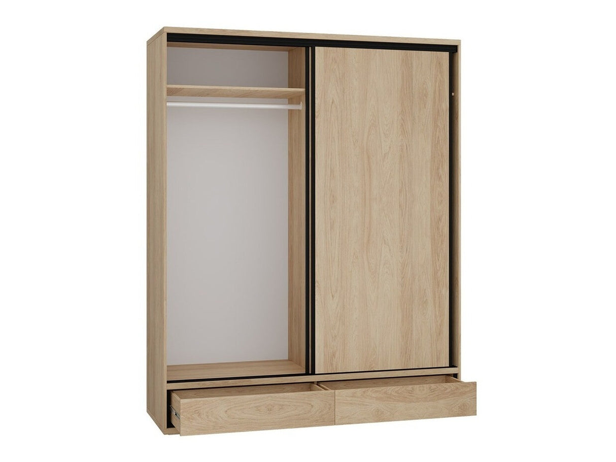 Gardróbszekrény Mediolan 19 (Sarged SR19), Szín: Fényes fa