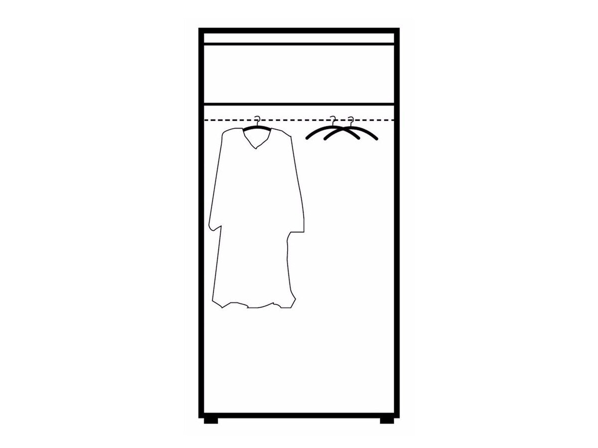 Gardróbszekrény Samba 1 (Brode BD01), Szín: Szilva + Grafit