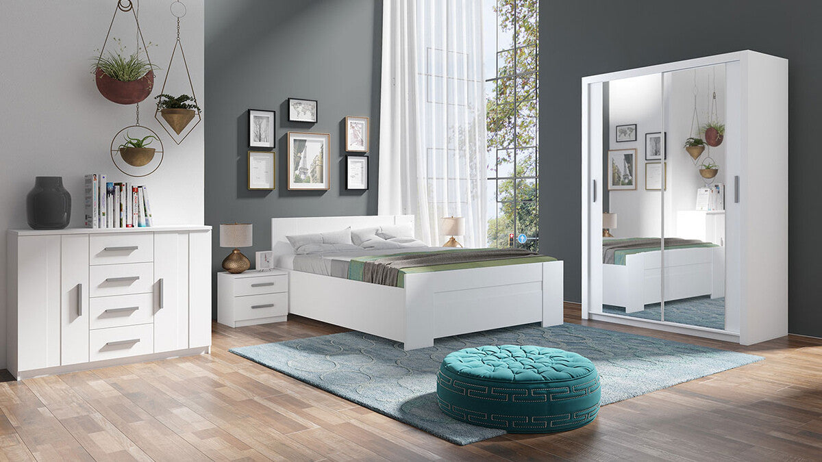 Gardróbszekrény Bonem SZ150 ( Kler KE07), Szín: Fehér