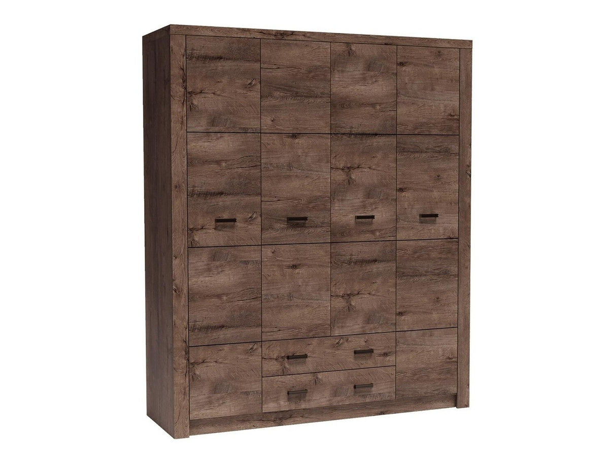 Gardróbszekrény Indianapolis (Nadia N18), Szín: Sötét kőris