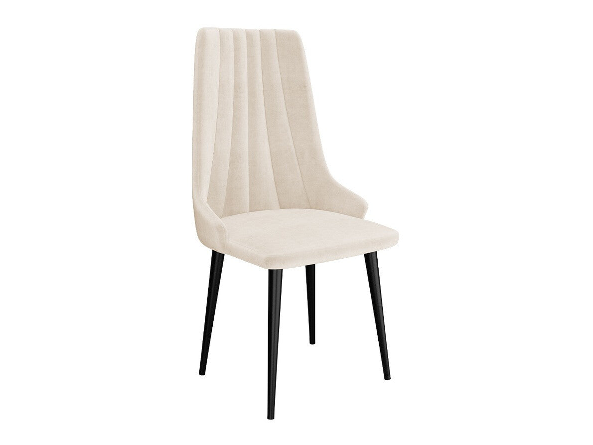 Étkezőgarnitúra Zestaw 03 4xS93 + ORION FI, Asztal színe: Fekete, Szék színe: Fekete + Magic Velvet 2250