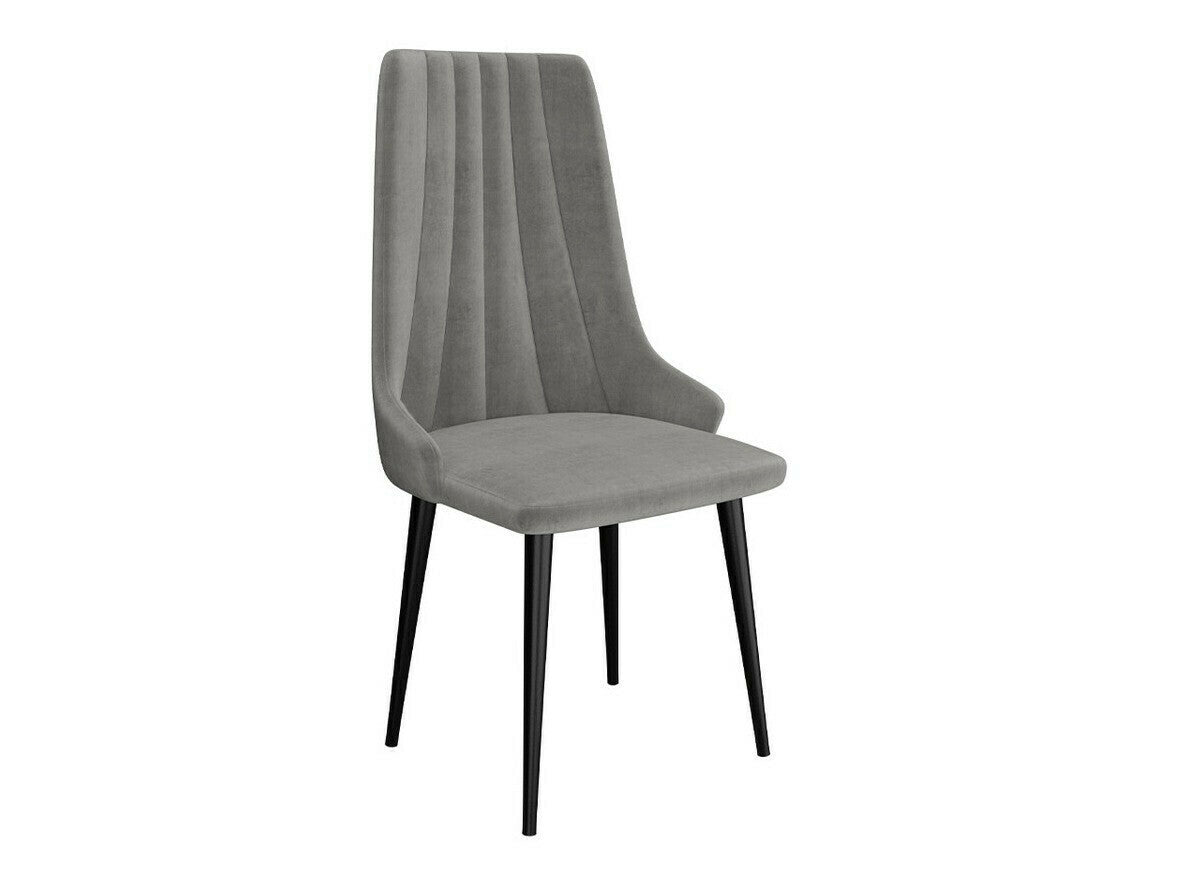 Étkezőgarnitúra Zestaw 03 4xS93 + ORION FI, Asztal színe: Fényes fekete + Fényes fehér, Szék színe: Fekete + Magic Velvet 2217