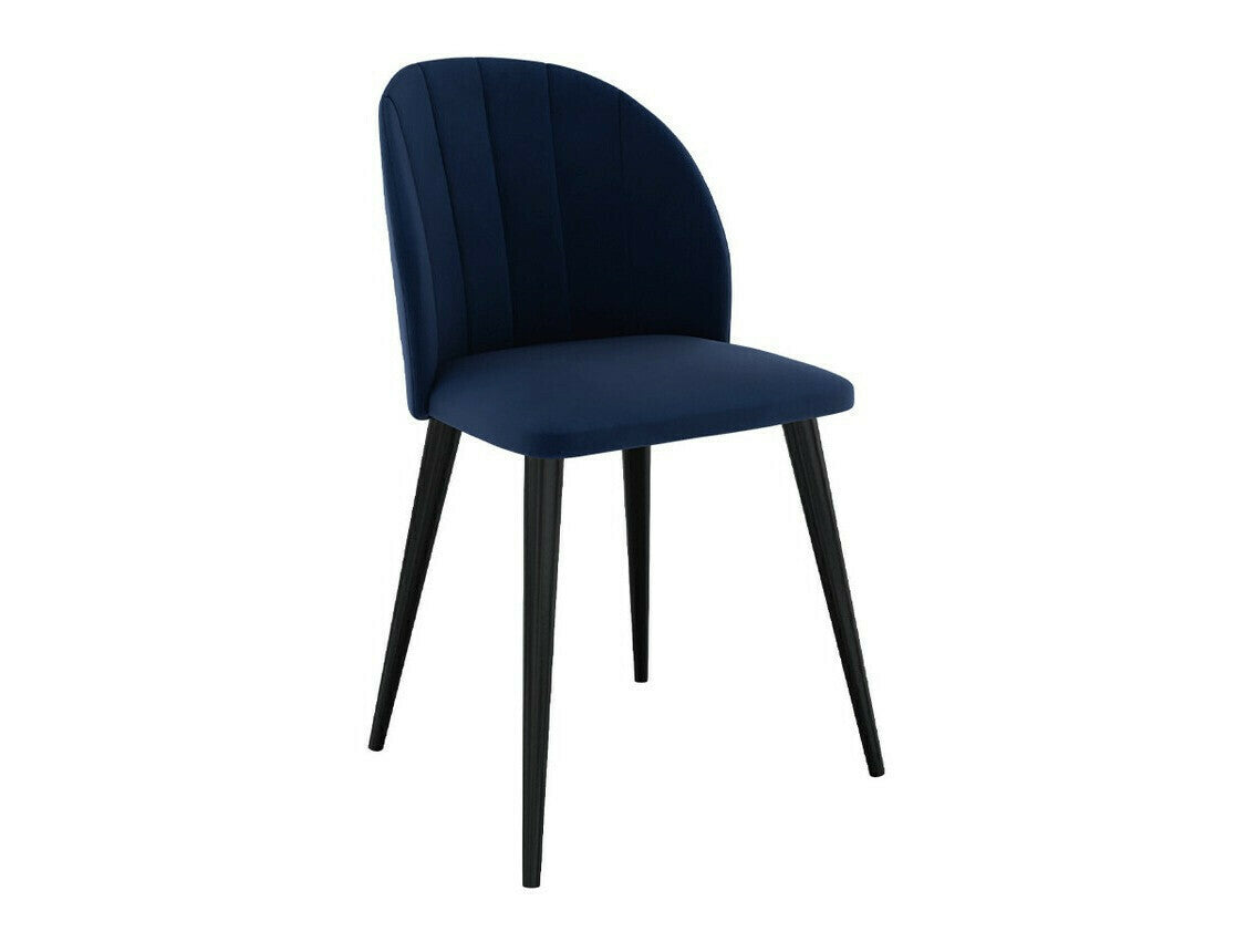 Étkezőgarnitúra Zestaw 04 4xS100 SKANDI FI, Szék színe: Fekete + Magic Velvet 2216, Asztal színe: Fekete