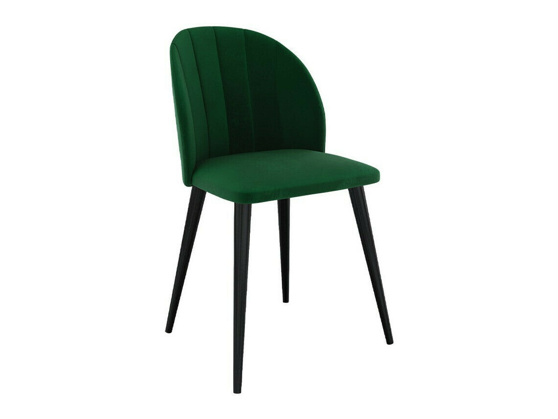 Étkezőgarnitúra Zestaw 04 4xS100 SKANDI FI, Szék színe: Fekete + Magic Velvet 2225, Asztal színe: Fekete