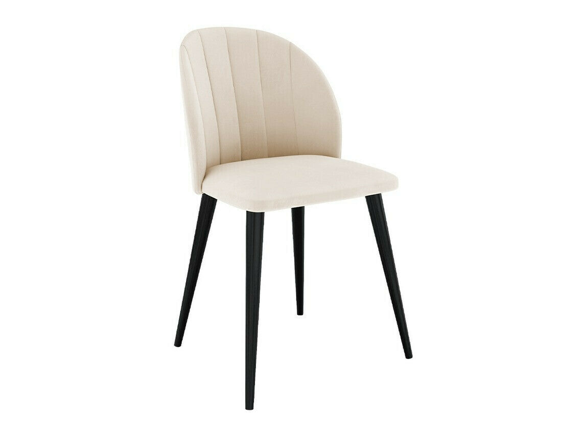 Étkezőgarnitúra Zestaw 04 4xS100 SKANDI FI, Szék színe: Fekete + Magic Velvet 2250, Asztal színe: Fekete