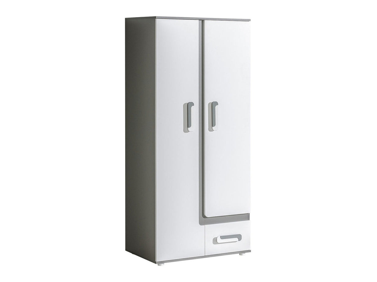 Gardróbszekrény Apetito (Petito PE01), Szín: Antracit + Fehér