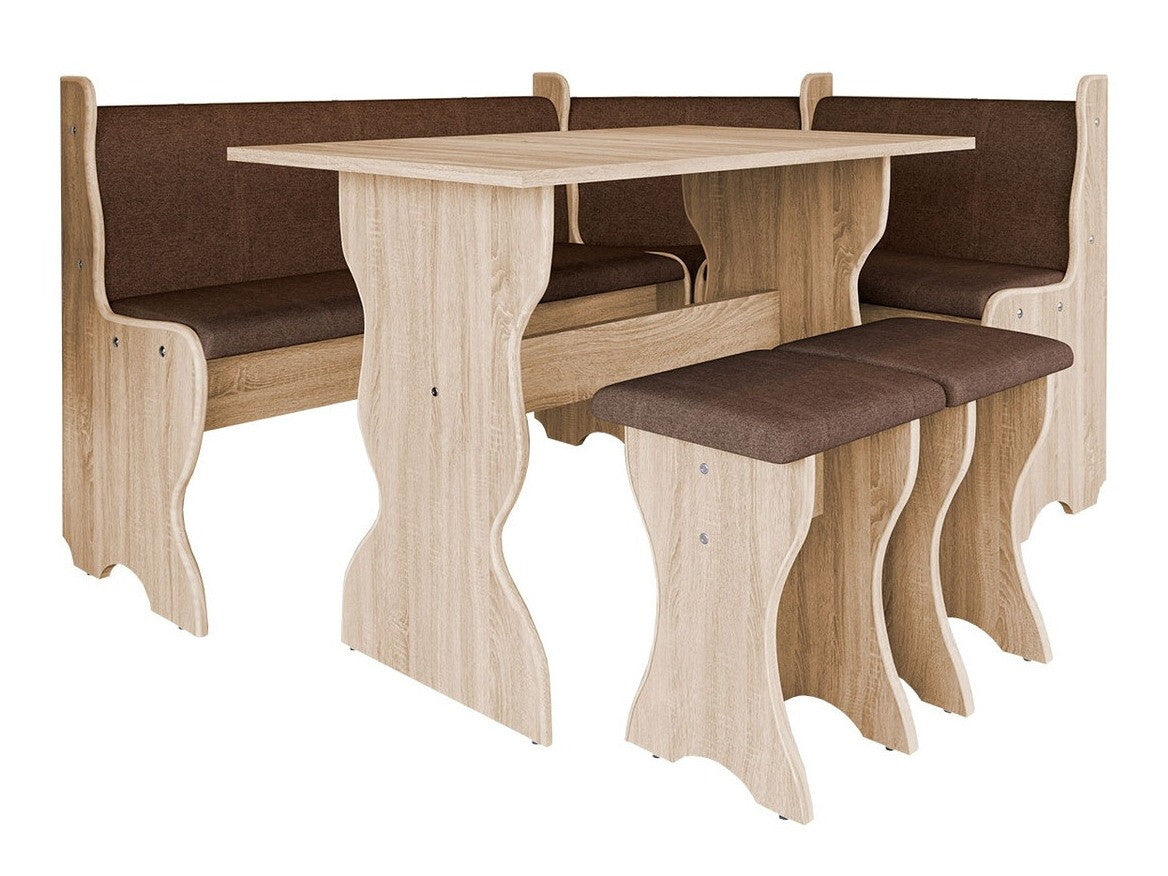 Sarok étkező garnitúra Thomas (Samot), Szín: Sonoma tölgy + Alfa 08