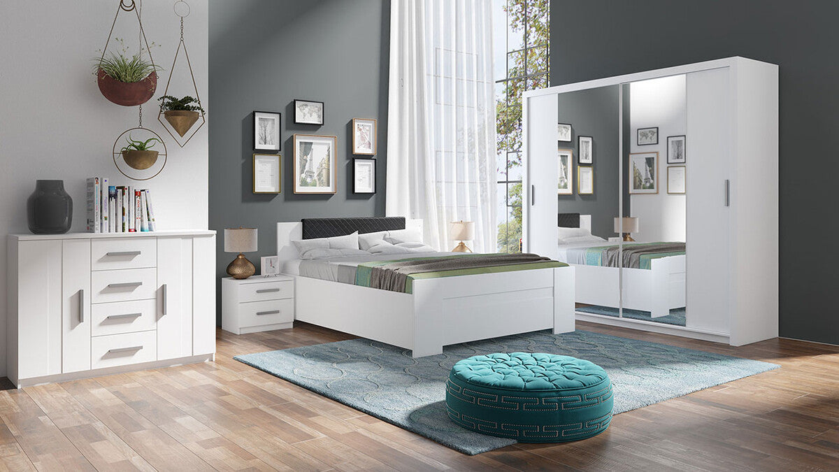 Gardróbszekrény Bonem SZ220 ( Kler KE11), Szín: Fehér