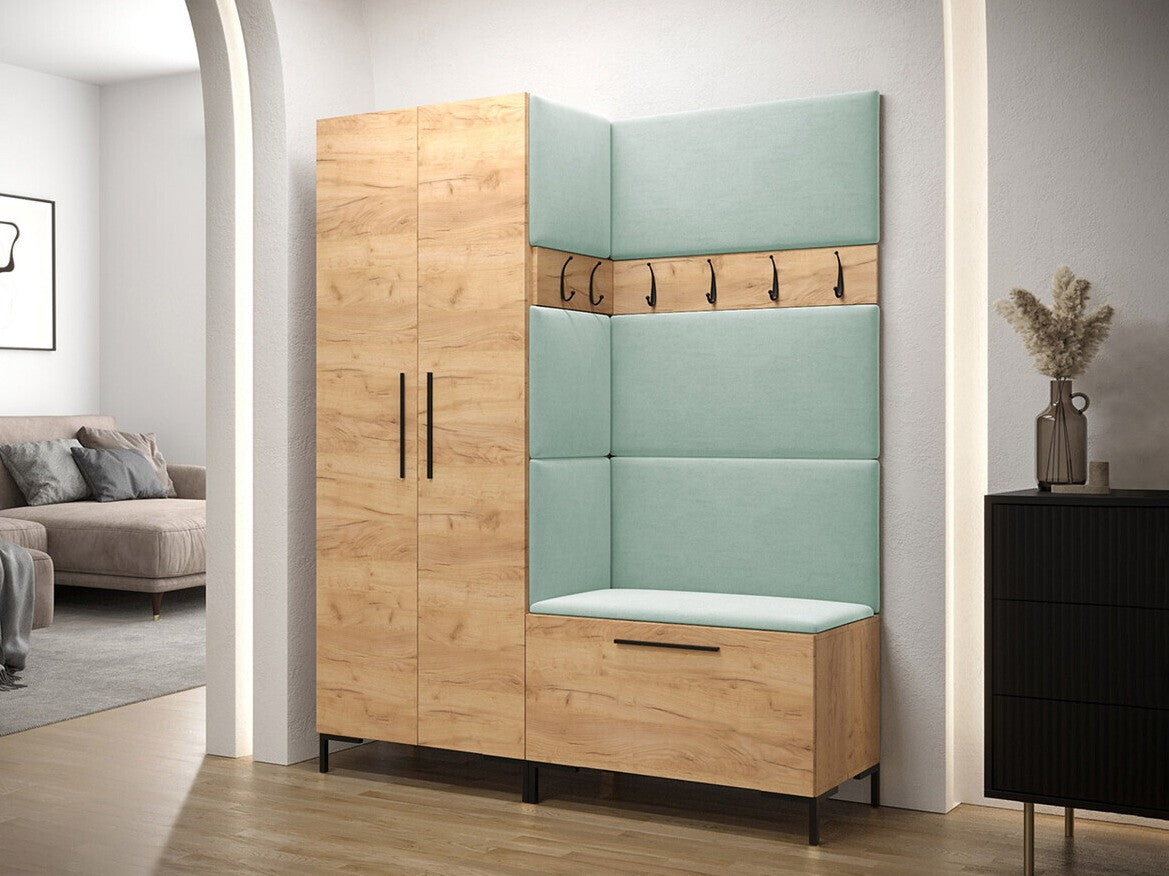 Előszoba garnitúra ZILION I (Frunemfta I), Keret színe: Craft tölgy, Puha falpanel színe: Manila 11