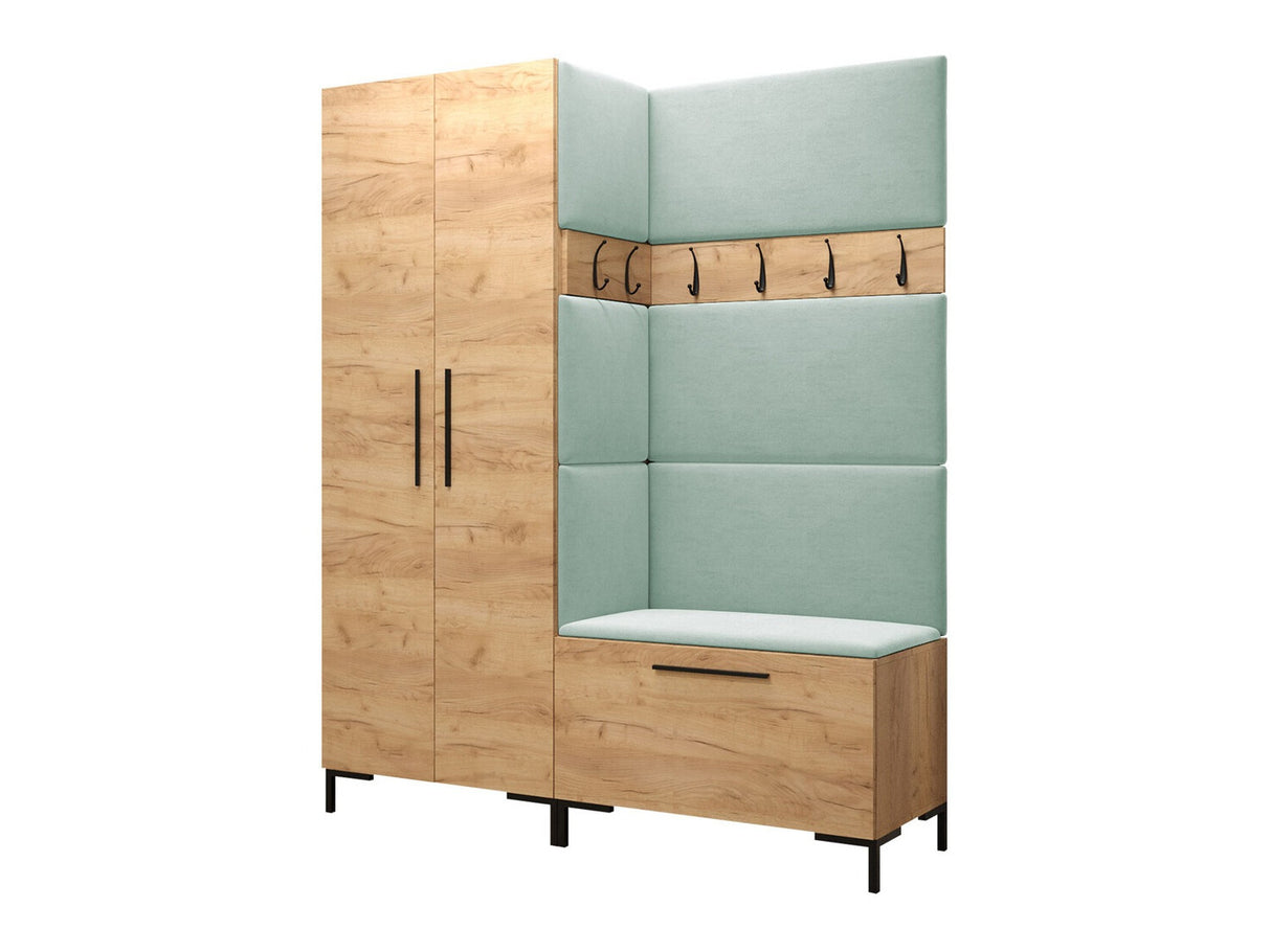 Előszoba garnitúra ZILION I (Frunemfta I), Keret színe: Craft tölgy, Puha falpanel színe: Manila 11