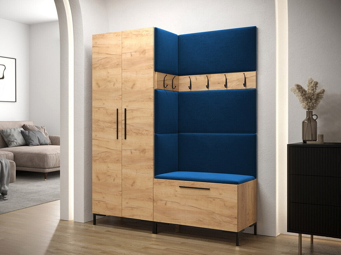 Előszoba garnitúra ZILION I (Frunemfta I), Keret színe: Craft tölgy, Puha falpanel színe: Manila 26