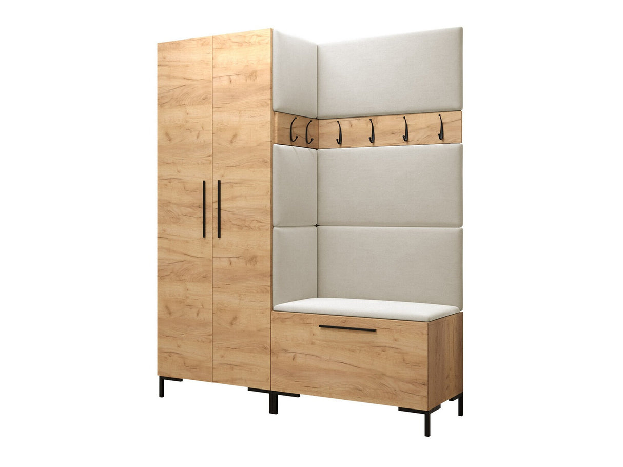 Előszoba garnitúra ZILION I (Frunemfta I), Keret színe: Craft tölgy, Puha falpanel színe: Manila 02