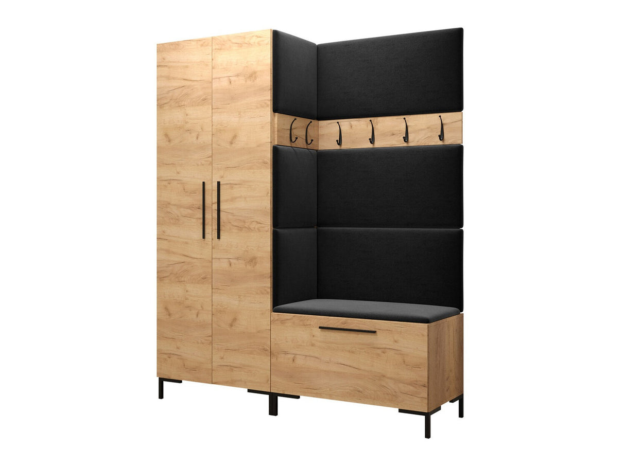 Előszoba garnitúra ZILION I (Frunemfta I), Keret színe: Craft tölgy, Puha falpanel színe: Manila 18