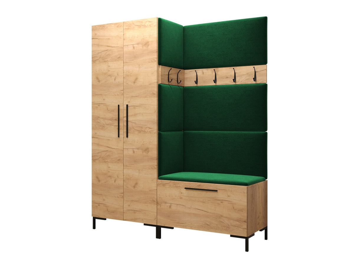 Előszoba garnitúra ZILION I (Frunemfta I), Keret színe: Craft tölgy, Puha falpanel színe: Manila 35