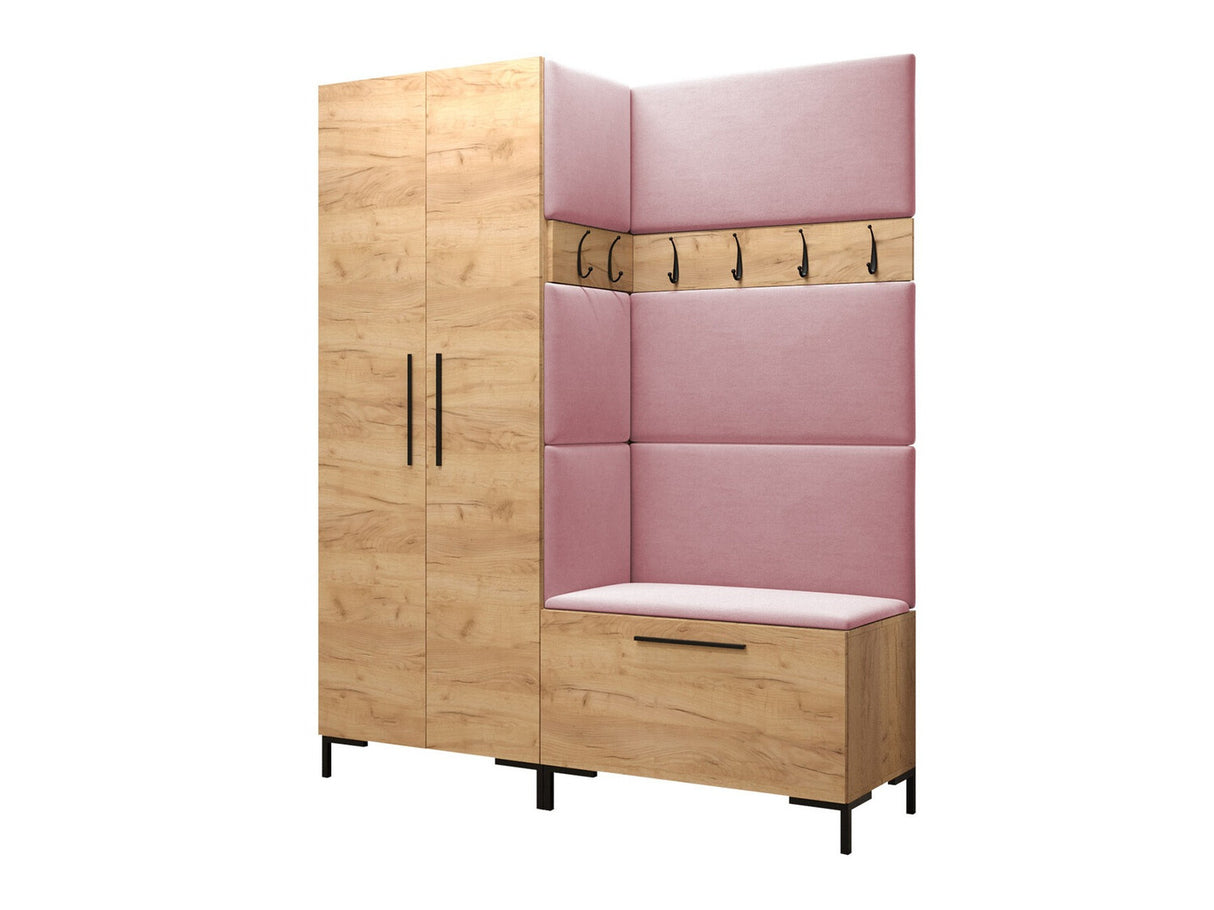 Előszoba garnitúra ZILION I (Frunemfta I), Keret színe: Craft tölgy, Puha falpanel színe: Manila 09