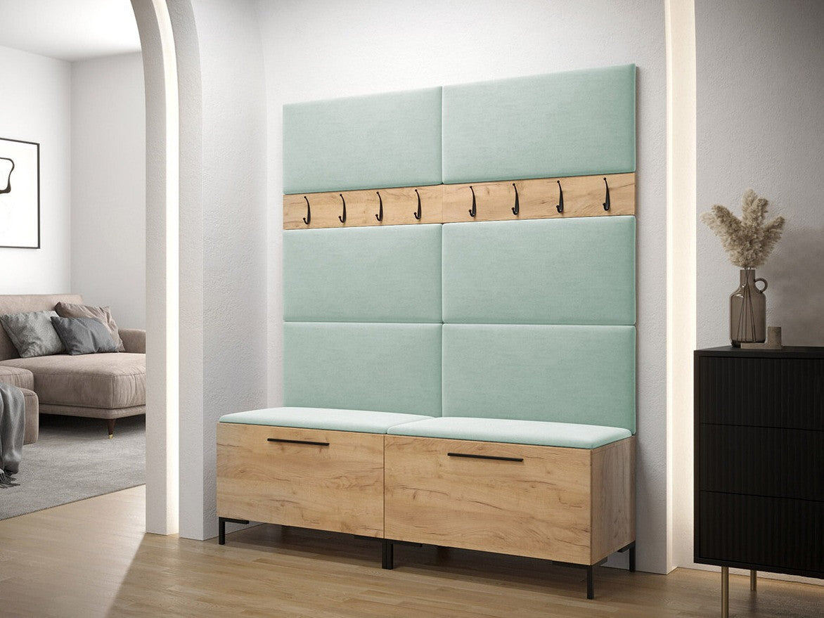 Előszoba garnitúra ZILION II (Frunemfta II), Keret színe: Craft tölgy, Puha falpanel színe: Manila 11