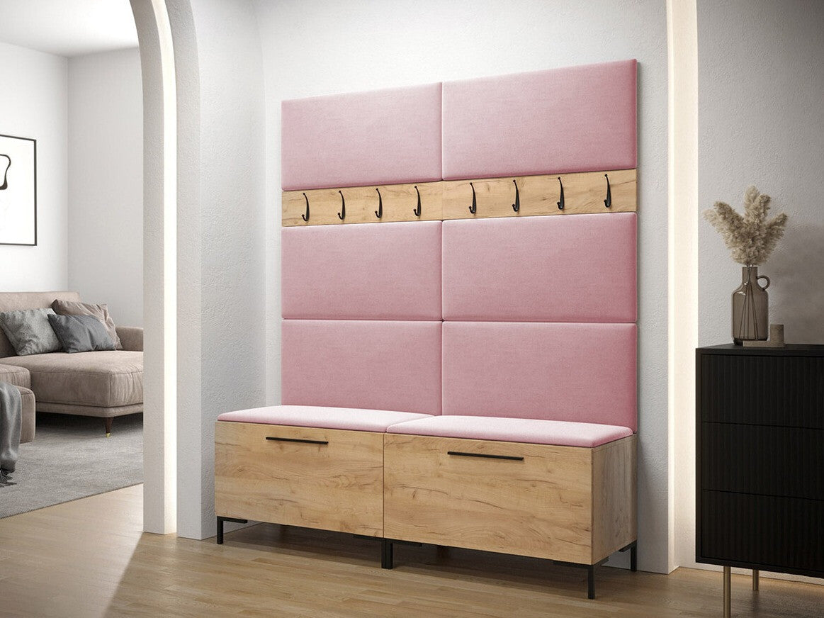 Előszoba garnitúra ZILION II (Frunemfta II), Keret színe: Craft tölgy, Puha falpanel színe: Manila 09