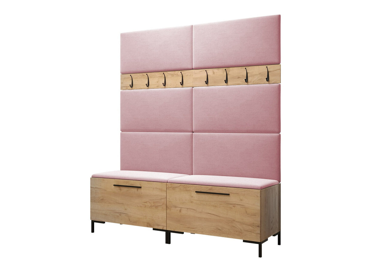 Előszoba garnitúra ZILION II (Frunemfta II), Keret színe: Craft tölgy, Puha falpanel színe: Manila 09