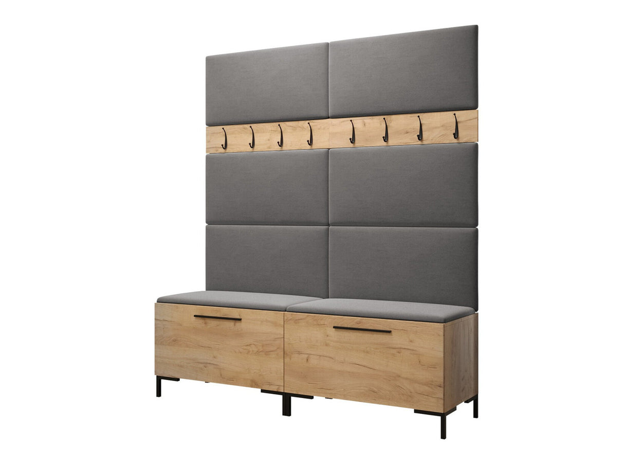 Előszoba garnitúra ZILION II (Frunemfta II), Keret színe: Craft tölgy, Puha falpanel színe: Manila 16