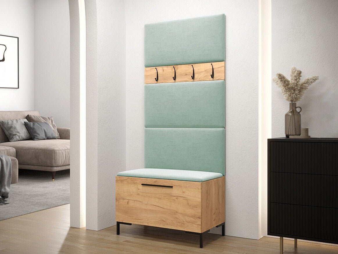 Előszoba garnitúra ZILION III (Frunemfta III), Keret színe: Craft tölgy, Puha falpanel színe: Manila 11