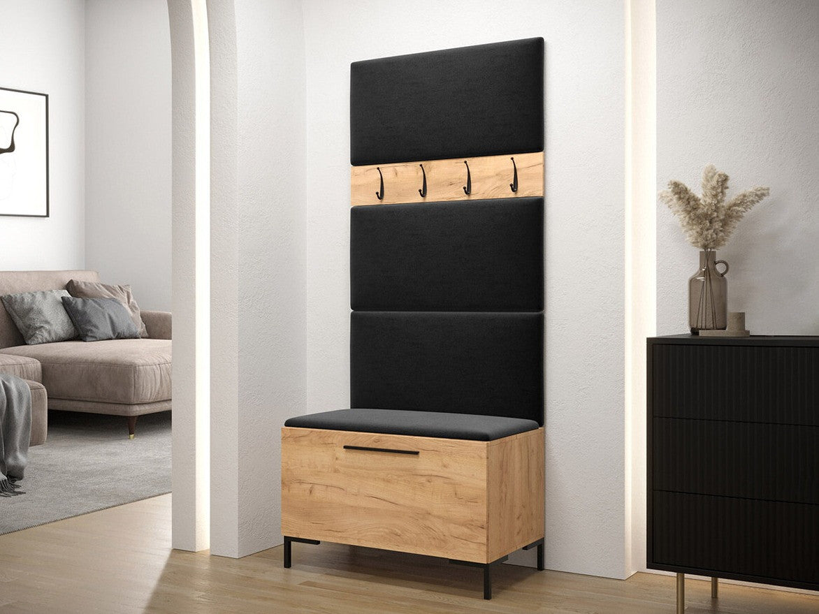 Előszoba garnitúra ZILION III (Frunemfta III), Keret színe: Craft tölgy, Puha falpanel színe: Manila 18