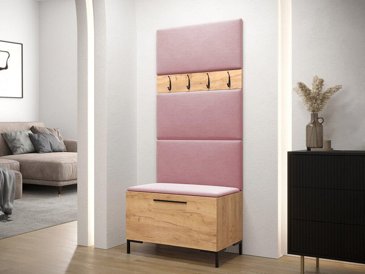 Előszoba garnitúra ZILION III (Frunemfta III), Keret színe: Craft tölgy, Puha falpanel színe: Manila 09