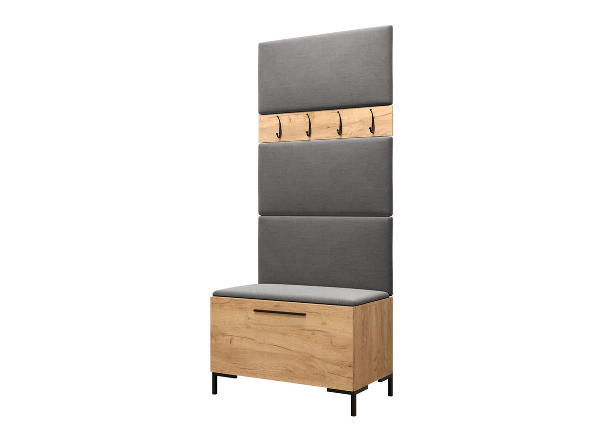 Előszoba garnitúra ZILION III (Frunemfta III), Keret színe: Craft tölgy, Puha falpanel színe: Manila 16