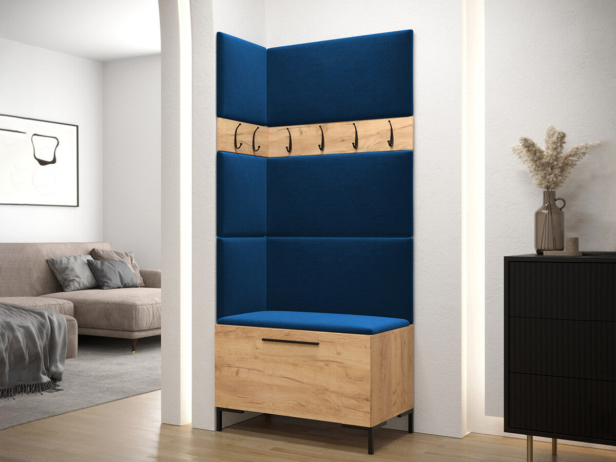 Előszoba garnitúra ZILION IV (Frunemfta IV) , Keret színe: Craft tölgy, Puha falpanel színe: Manila 26