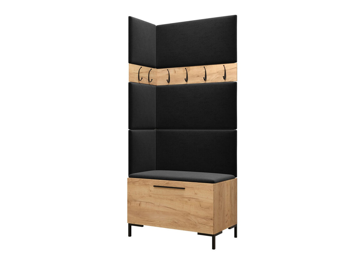 Előszoba garnitúra ZILION IV (Frunemfta IV) , Keret színe: Craft tölgy, Puha falpanel színe: Manila 18