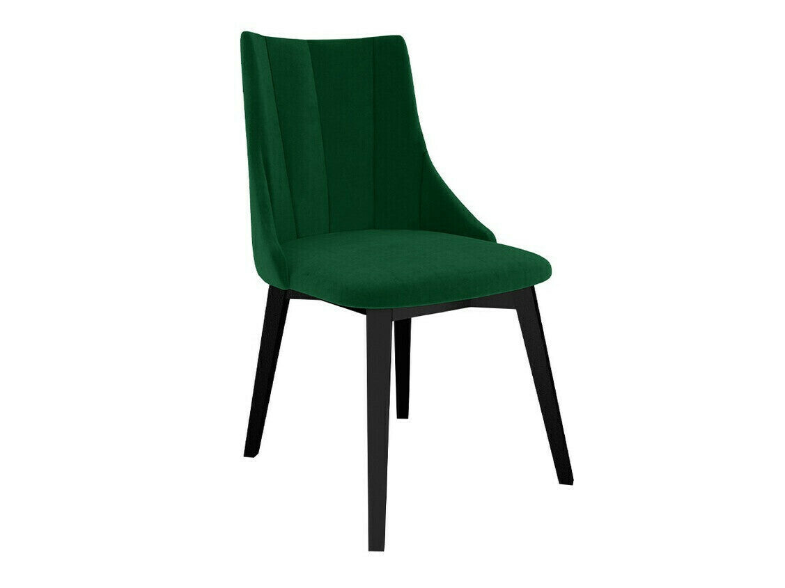 Étkezőgarnitúra Zestaw 07 6xS97 SKANDI 140x80, Szék színe: Fekete + Magic Velvet 2225, Asztal színe: Barna