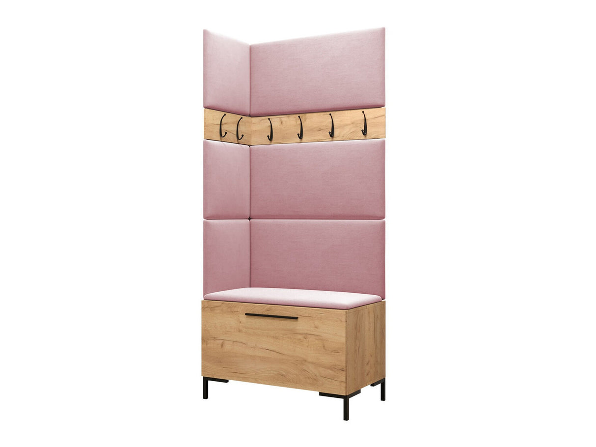 Előszoba garnitúra ZILION IV (Frunemfta IV) , Keret színe: Craft tölgy, Puha falpanel színe: Manila 09