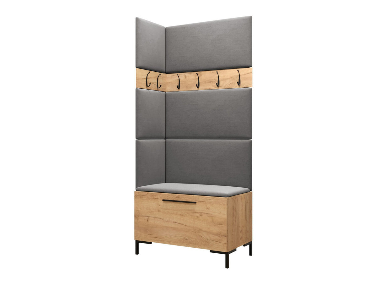 Előszoba garnitúra ZILION IV (Frunemfta IV) , Keret színe: Craft tölgy, Puha falpanel színe: Manila 16