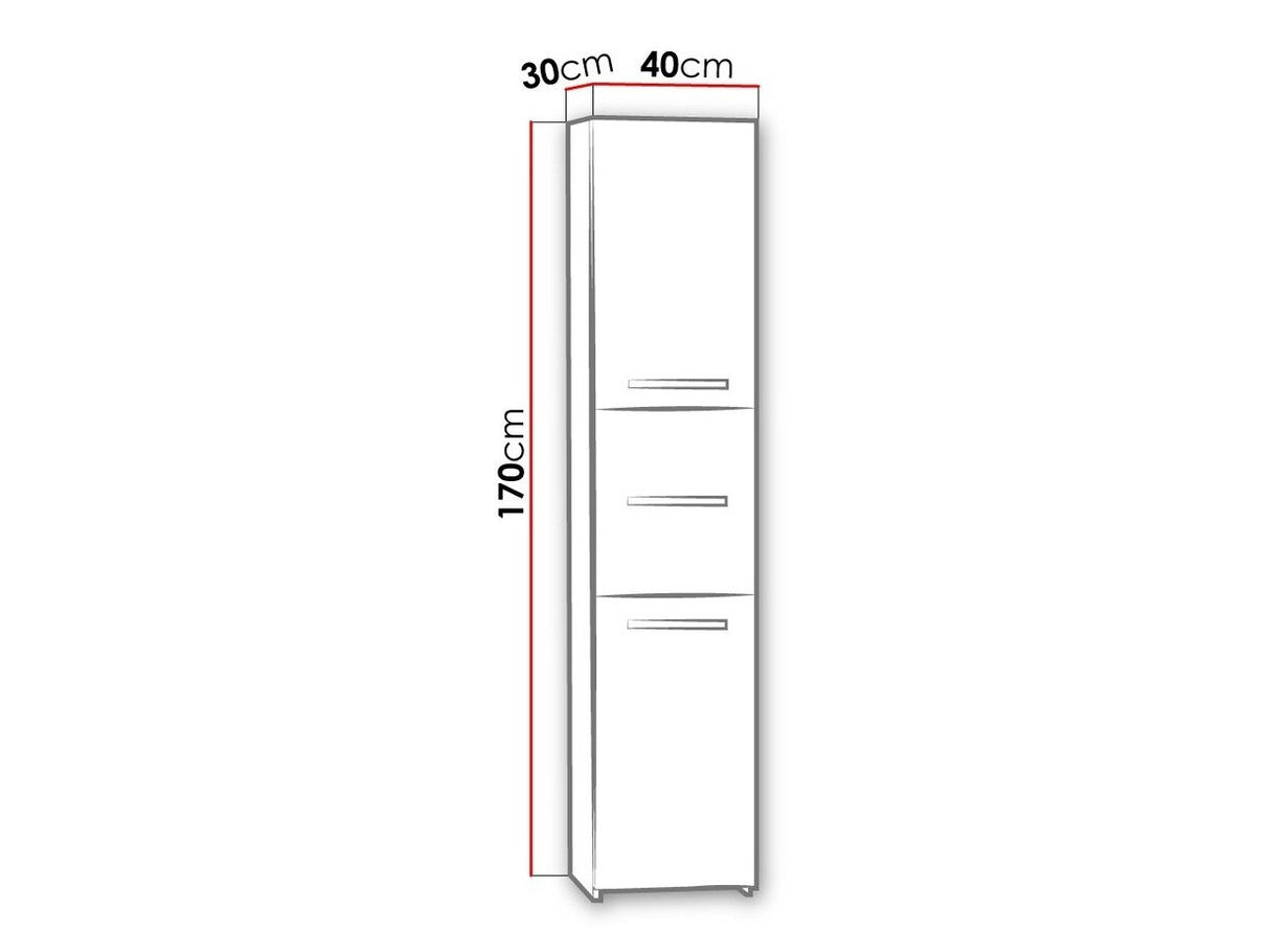 Beépített fürdőszoba szekrény Nemezis N43