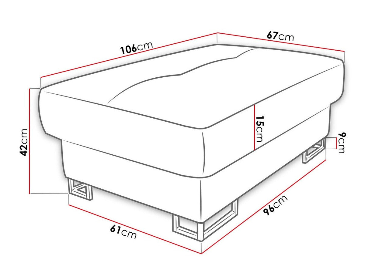 Puha pad COTERE (Alvin), Szín: Öko bőr Soft 011 + Lux 06