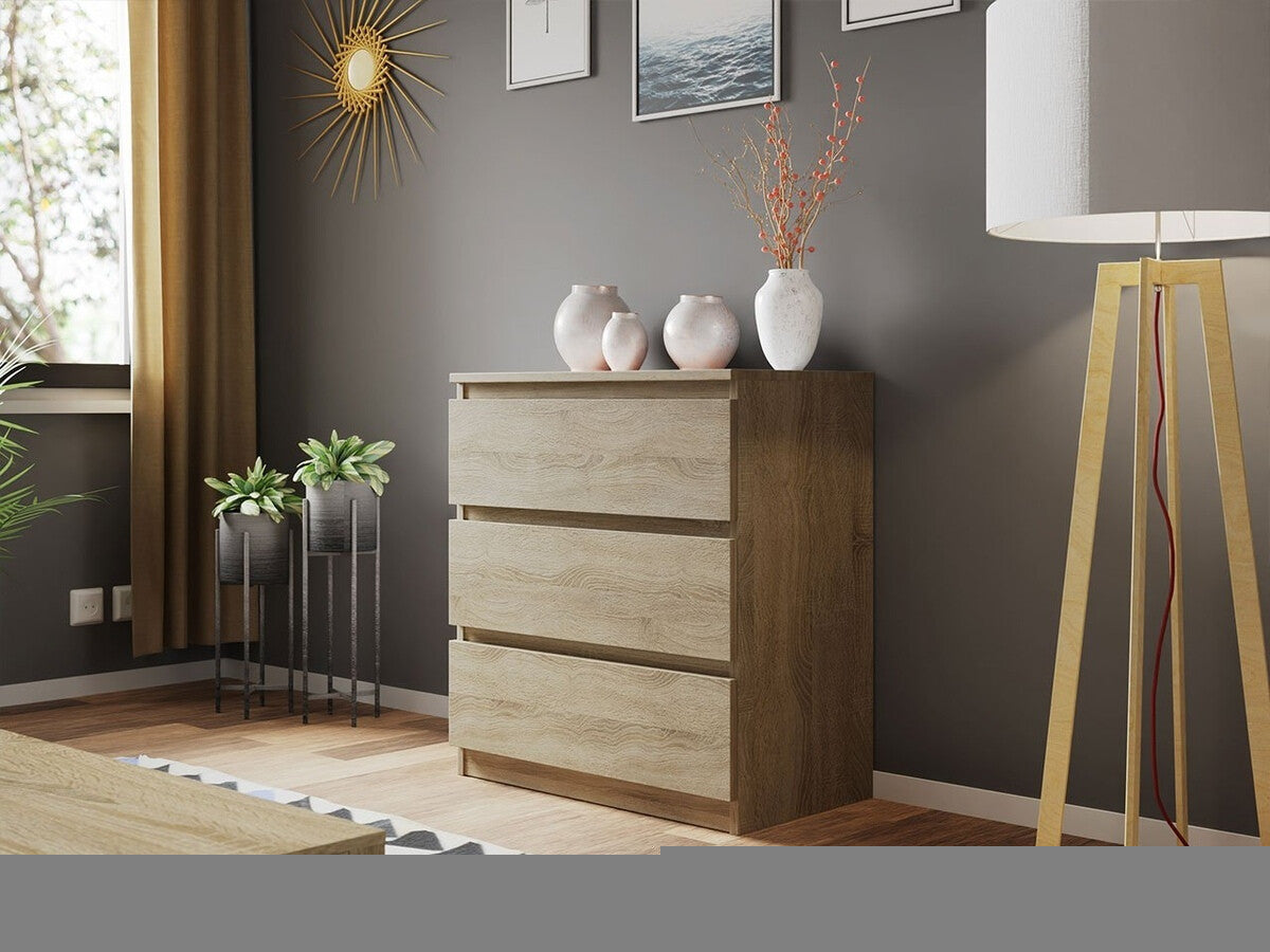 Komód MALWA M3 (Osko OK3), Szín: Sonoma tölgy