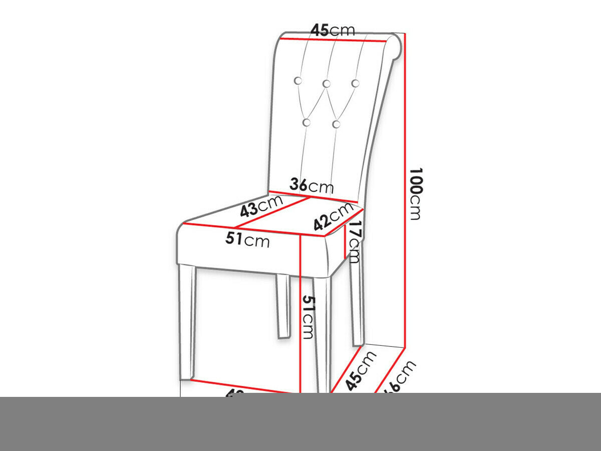 Étkezőgarnitúra Zestaw 10 4xS65 LARA FI, Színes dekorációk: Ezüst, Szék színe: Fehér + Magic Velvet 2217