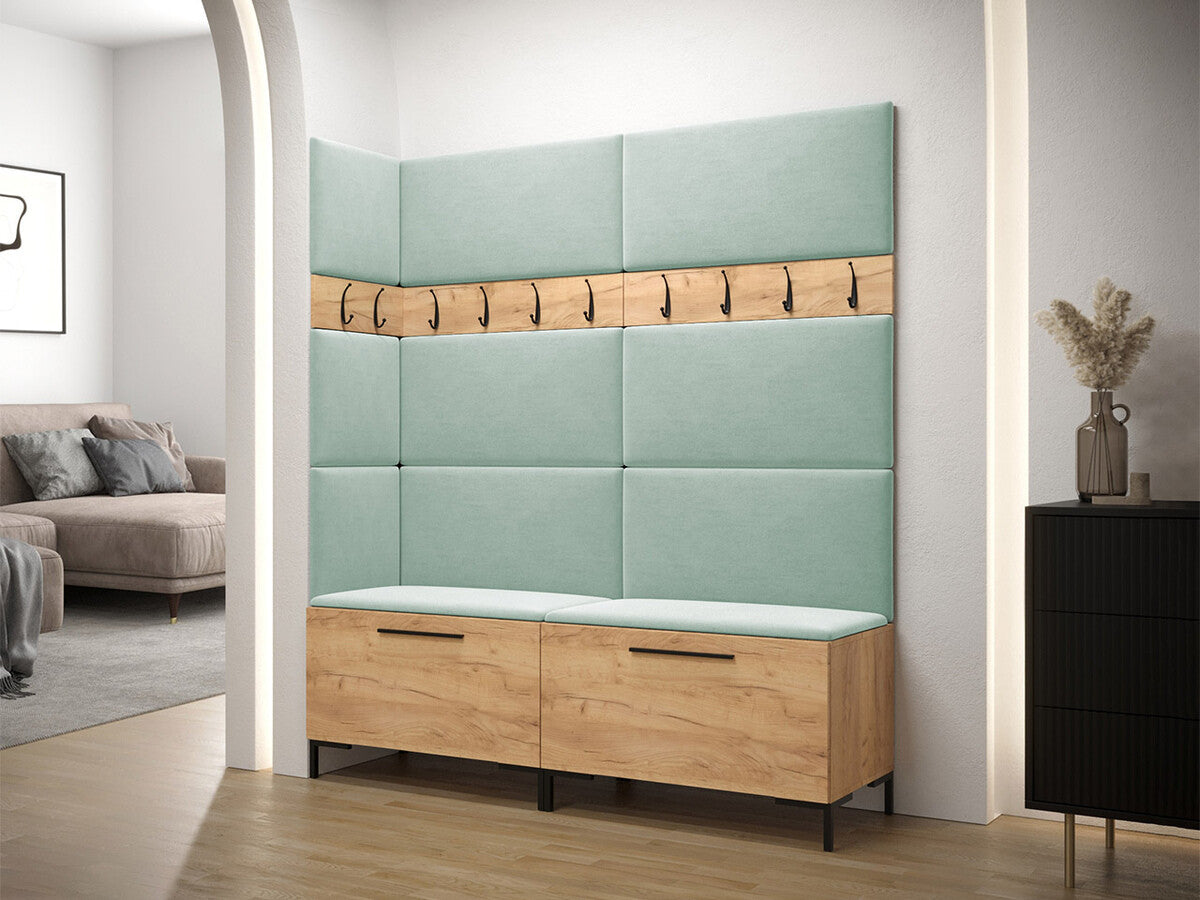 Előszoba garnitúra ZILION V (Frunemfta V) , Keret színe: Craft tölgy, Puha falpanel színe: Manila 11